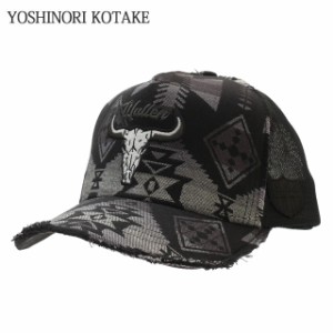 新品 ヨシノリコタケ YOSHINORI KOTAKE Cow Skull MESH CAP キャップ エンブレム ゴルフキャップ スポーツ ヘッドウェア