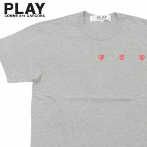 新品 プレイ コムデギャルソン PLAY COMME des GARCONS MENS 3 HEART TEE Tシャツ ハート ロゴ T337 半袖Tシャツ