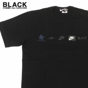 新品 ブラック コムデギャルソン BLACK COMME des GARCONS x ナイキ NIKE LOGO TEE Tシャツ 半袖Tシャツ