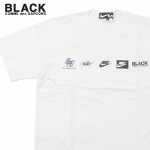 新品 ブラック コムデギャルソン BLACK COMME des GARCONS x ナイキ NIKE LOGO TEE Tシャツ 半袖Tシャツ