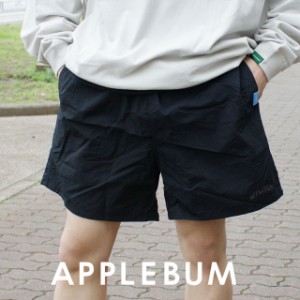 新品 アップルバム APPLEBUM Active Nylon Shorts ナイロン ショーツ BLACK パンツ