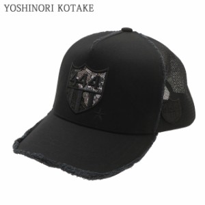 新品 ヨシノリコタケ YOSHINORI KOTAKE 2TONE 444LOGO SPANGLE MESH CAP メッシュ キャップ エンブレム ゴルフキャップ スポーツ ヘッド