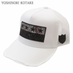 新品 ヨシノリコタケ YOSHINORI KOTAKE STAR WAPPEN SPANGLE MESH CAP メッシュ キャップ エンブレム ゴルフキャップ スポーツ ヘッドウ