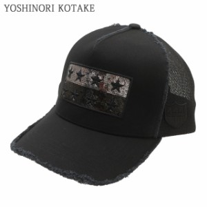 新品 ヨシノリコタケ YOSHINORI KOTAKE STAR WAPPEN SPANGLE MESH CAP メッシュ キャップ エンブレム ゴルフキャップ スポーツ ヘッドウ