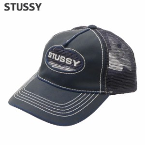 新品 ステューシー STUSSY CUT OUT LEATHER TRUCKER CAP キャップ スケート ストリート エイトボール ストックロゴ ストゥーシー スチュ