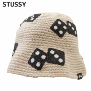 新品 ステューシー STUSSY DICE KNIT BUCKET HAT バケット ハット バケハ スケート ストリート エイトボール ストックロゴ ストゥーシー 