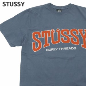 新品 ステューシー STUSSY BURLY THREADS PIG.DYED TEE ピグメント ダイ Tシャツ スケート ストリート エイトボール ストックロゴ ストゥ