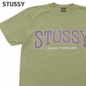 新品 ステューシー STUSSY BURLY THREADS PIG.DYED TEE ピグメント ダイ Tシャツ スケート ストリート エイトボール ストックロゴ ストゥ