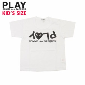 新品 プレイ コムデギャルソン PLAY COMME des GARCONS KIDS PLAY HEART LOGO TEE Tシャツ キッズ ベビー服 子供服 AX-T567-100 半袖Tシ