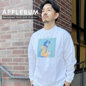 新品 アップルバム APPLEBUM Headphone Girl L/S T-shirt 長袖Tシャツ ロンティー ロンT WHITE TOPS