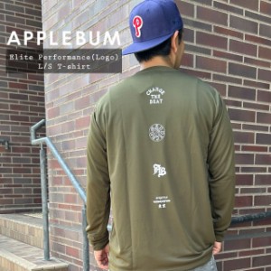 新品 アップルバム APPLEBUM Elite Performance(Logo) L/S T-shirt 長袖Tシャツ ロンティー ロンT OLIVE TOPS