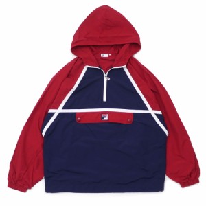 【数量限定特別価格】 新品 FILA (フィラ) ANORAK JACKET (アノラックジャケット) RED 917-000108-053(OUTER)