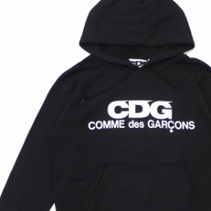 新品 シーディージー CDG コムデギャルソン COMME des GARCONS LOGO HOODED SWEATSHIRT BLACK  211000596031 SWT/HOODY