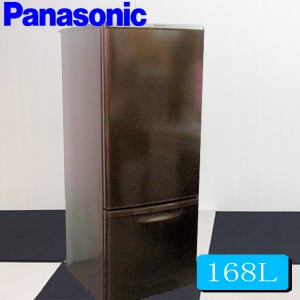 冷蔵庫 中古 パナソニック冷凍冷蔵庫168L NR-B179W-T 小型冷蔵庫 2ドア冷蔵庫 冷蔵庫中古 冷蔵庫一人暮らし 送料無料