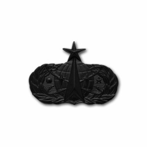 アメリカ統合軍 技能章 スぺースミサイル章 シニア ブラックメタル | ACU戦闘服 胸章