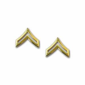 アメリカ陸軍 階級章 下士官 伍長(E-4) ゴールドメッキ