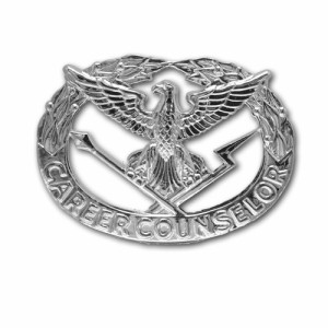アメリカ陸軍 技能章 キャリアカウンセラー章 ミラーフィニッシュ | サービスドレス胸章