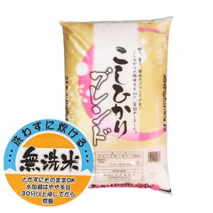 無洗米 5kg コシヒカリ ブレンド 5kg 白米 (保存包装 選択可）