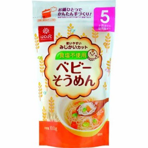 【事業所配送（個人宅不可）】 はくばく 食塩不使用 無塩 ベビーそうめん 100gx10袋 1ケース【無料包装・のし対応可能】 