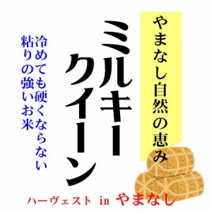 【予約販売】令和6年産 新米山梨県産ミルキークイーン 10kg 白米 (玄米/無洗米 選べます。）新米 ミルキークイーン 新米 10kg