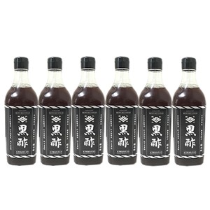 旨い！醸造食酢 木桶熟成 純玄米黒酢『くろず』５００mlｘ６本