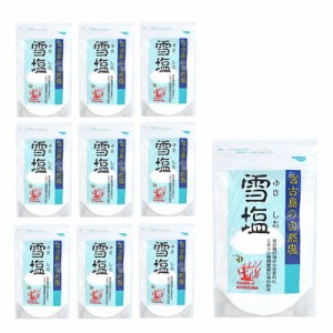 【事業所配送（個人宅不可）】 沖縄県宮古島の自然塩 雪塩 120ｇ x 10袋　（1ケース）