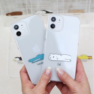 iPhone8Plusケース カバー アイフォン iPhone8 Plus  スマホケース ハードケース ゆるキャラ シンプル クリア no17