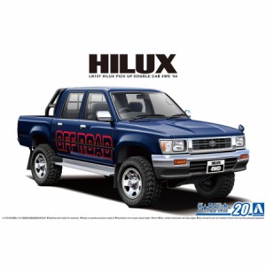 アオシマ 1/24 トヨタ LN107 ハイラックス ピックアップ ダブルキャブ4WD '94