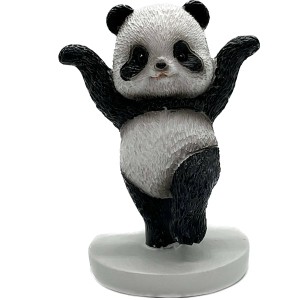 ミニ樹脂カンフーパンダ6 (17293A)　｜フィギュア,人形,panda,ぱんだ,グッズ,背中,仲良しパンダ,置物,中国,中華街,可愛い,チャイナ,樹脂