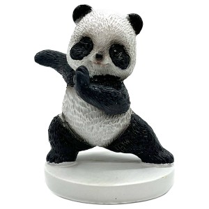 ミニ樹脂カンフーパンダ4 (17291A)　｜フィギュア,人形,panda,ぱんだ,グッズ,背中,仲良しパンダ,置物,中国,中華街,可愛い,チャイナ,樹脂