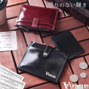 財布 メンズ 薄マチ財布 フラグメントケース 短財布 キャッシュレス 本革 牛革 光沢 VACUA ヴァキュア 【VA-6211】mlb ブランド 人気