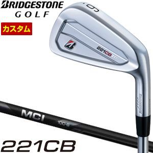 特注カスタムクラブ ブリヂストンゴルフ TOUR B 221CB アイアン フジクラ MCI BLACK シャフト 単品[＃4、＃5、＃6、＃7、＃8、＃9、PW]