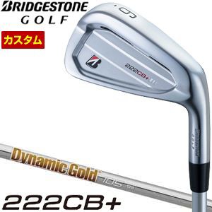 特注カスタムクラブ ブリヂストンゴルフ TOUR B 222CB+ アイアン ダイナミックゴールド 105 シャフト 5本セット[＃6-PW]