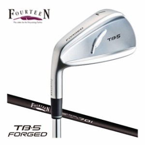 フォーティーン TB-5 Forged 左用 アイアン FT-70i カーボンシャフト 6本セット[＃6-P、A]