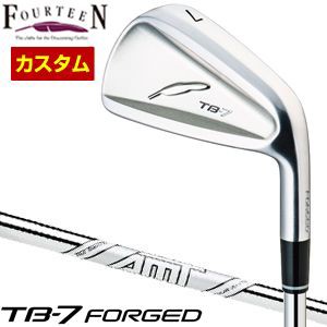 特注カスタムクラブ フォーティーン TB-7 Forged アイアン AMT TOUR WHITE シャフト 4本セット[＃7-P]