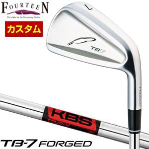 特注カスタムクラブ フォーティーン TB-7 Forged アイアン KBS TOUR V シャフト 単品[＃5、＃6、＃7、＃8、＃9、PW]