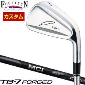 特注カスタムクラブ フォーティーン TB-7 Forged アイアン フジクラ MCI BLACK 60 / 80 / 100 シャフト 4本セット[＃7-P]