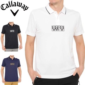 キャロウェイ メンズ ゴルフウェア クールナイロン DSPDロゴ 半袖 ポロシャツ 241-1134521 2021年春夏モデル M-3L