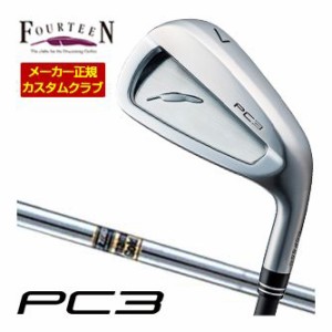 特注カスタムクラブ フォーティーン 2024 PC3 アイアン ダイナミックゴールド シャフト 単品[＃5、＃6、＃7、＃8、＃9、PW]