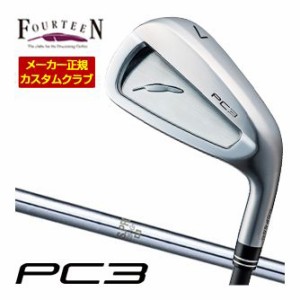 特注カスタムクラブ フォーティーン 2024 PC3 アイアン N.S. PRO 1050GH シャフト 単品[＃5、＃6、＃7、＃8、＃9、PW]