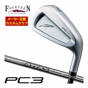 特注カスタムクラブ フォーティーン 2024 PC3 アイアン USTマミヤ アッタス アイアン 40 / 50 / 60 / 80 シャフト 単品[＃5、＃6、＃7、