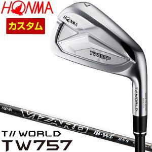 特注カスタムクラブ 本間ゴルフ ツアーワールド TW757P アイアン VIZARD IB-WF シャフト 4本セット[＃7-P]