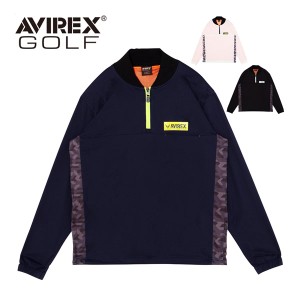 アヴィレックス ゴルフ メンズ ウェア プルオーバー ハーフジップ スニード ジャケット AVG2F-AP3 2022年秋冬モデル M-XL