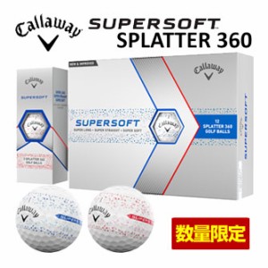 キャロウェイ 数量限定 2023 SUPER SOFT SPLATTER ゴルフボール [12球入り]