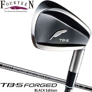 フォーティーン TB-5 Forged アイアン BLACK Edition FS-90i スチールシャフト 5本セット[＃6-P]