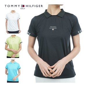 トミーヒルフィガー ゴルフ ウェア レディース プルオーバー ロゴカフス 半袖 シャツ THLA338 2023年春夏モデル S-LL