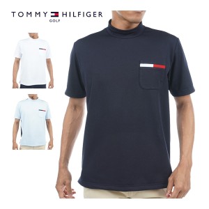 トミーヒルフィガー ゴルフ ウェア メンズ カラーブロック モックネック 半袖シャツ THMA305 2023年春夏モデル M-XL