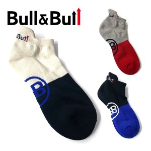 Bull＆Bull ゴルフウェア メンズ バイカラー アンクルソックス M080-02036