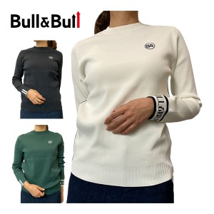 Bull＆Bull ゴルフウェア レディース FULECO クルーネック セーター W080-12003 2023年秋冬モデル S-L