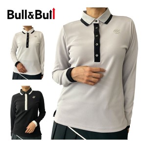 Bull＆Bull ゴルフウェア レディース Cocoty ベアスムース 長袖 ポロシャツ W080-12006 2023年秋冬モデル S-L